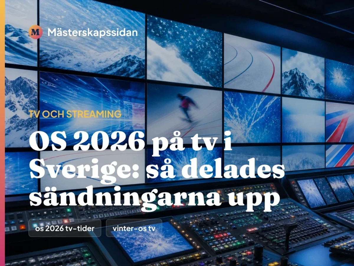Bildkort för OS 2026 på tv i Sverige: så delades sändningarna upp.