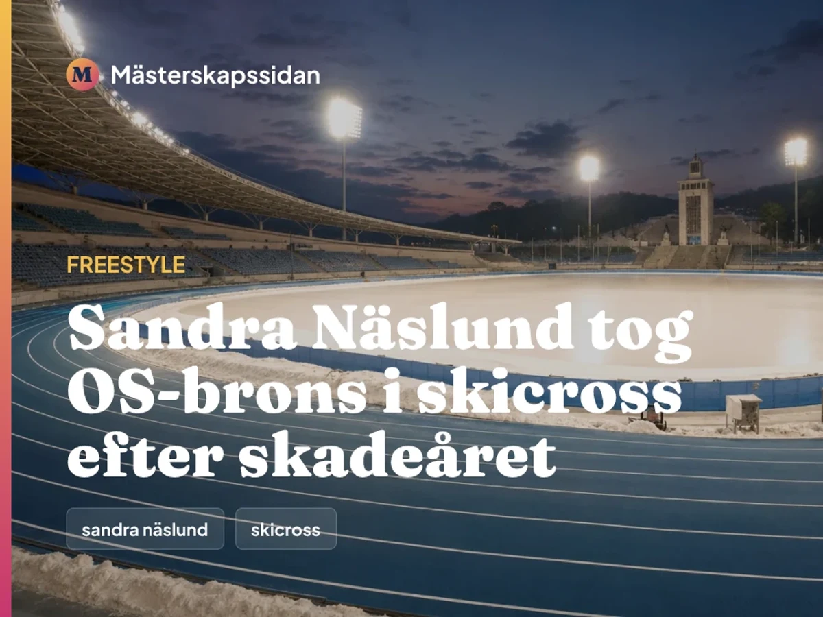Bildkort för Sandra Näslund tog OS-brons i skicross efter skadeåret.