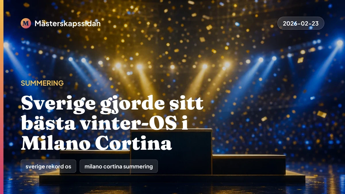 Bildkort för Sverige gjorde sitt bästa vinter-OS i Milano Cortina.