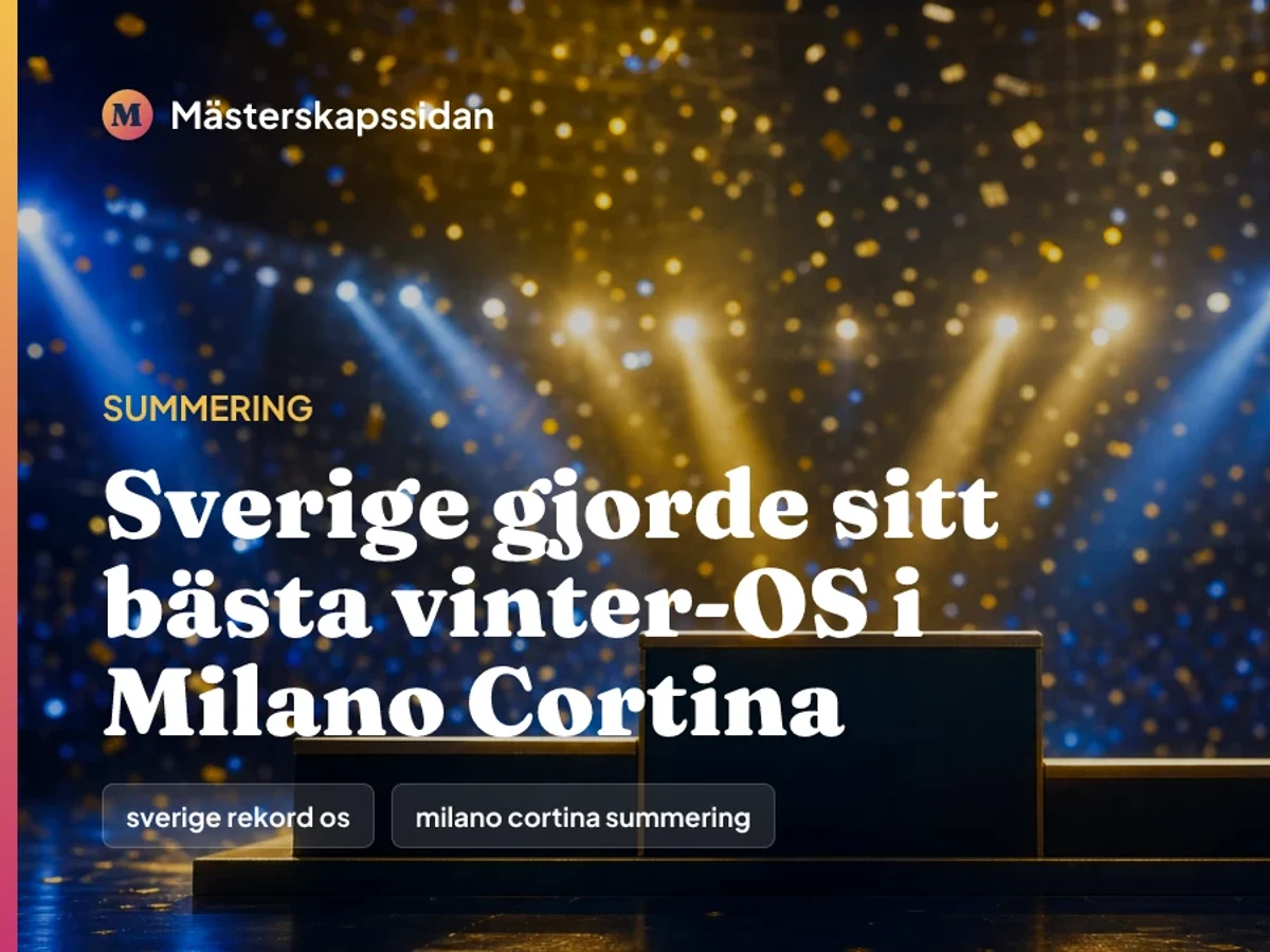 Bildkort för Sverige gjorde sitt bästa vinter-OS i Milano Cortina.