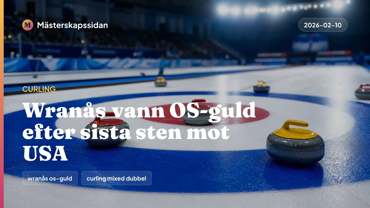 Bildkort för Wranås vann OS-guld efter sista sten mot USA.