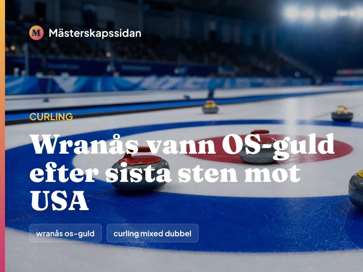 Bildkort för Wranås vann OS-guld efter sista sten mot USA.